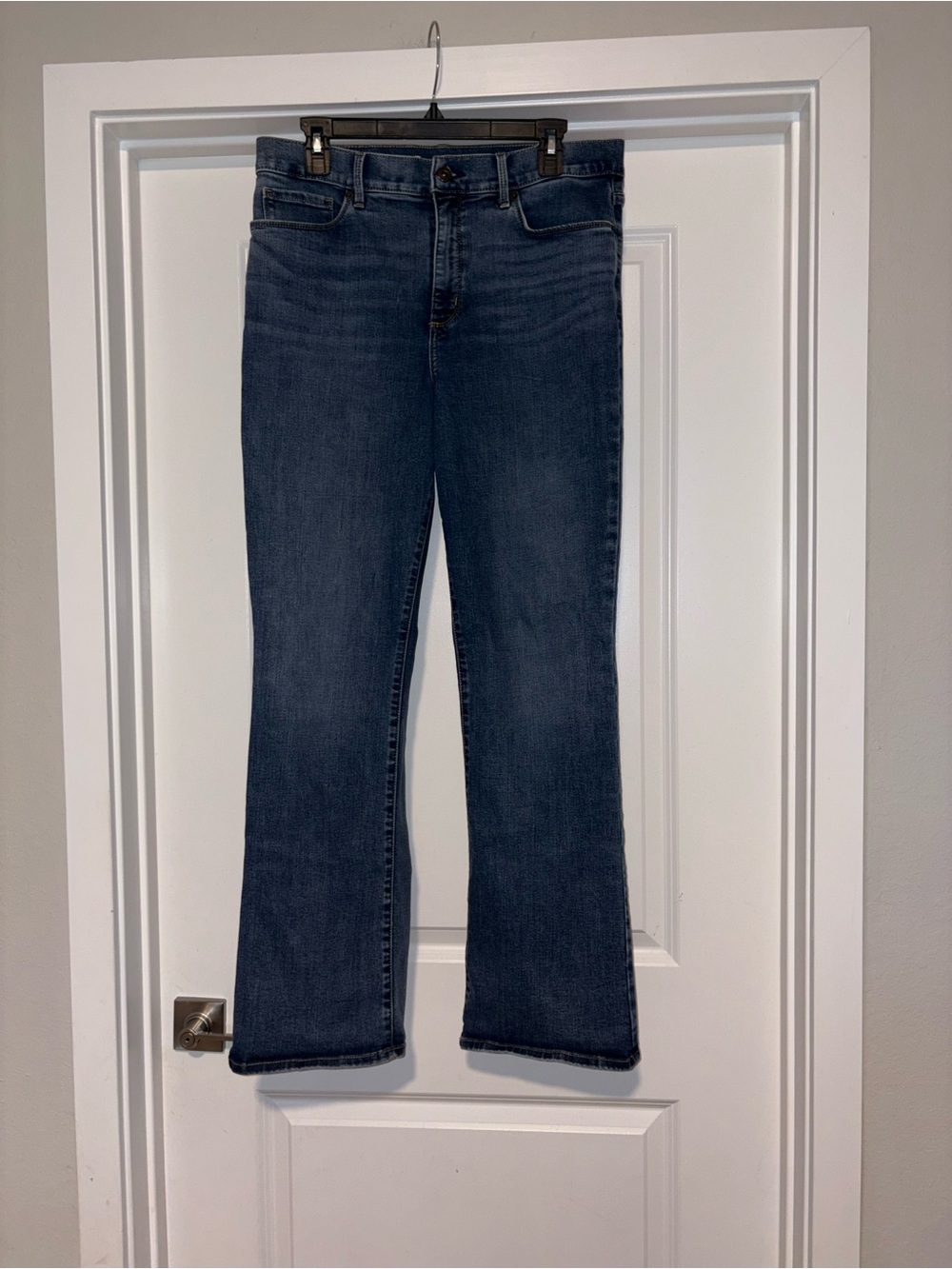 Eddie Bauer Women's Voyager High Rise Dark Blue Bootcut Jeans